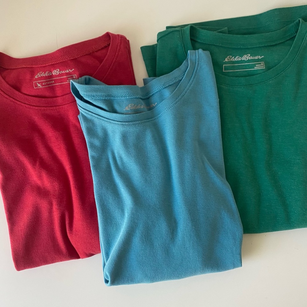 Bundle of 3 Eddie Bauer Long Sleeve T-shirts | Size Medium